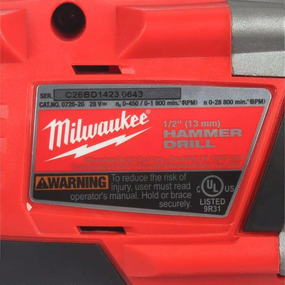 Milwaukee M28 28V Lithium-Ion 1/2 in. Cordless Hammer Drill (Tool-Only)