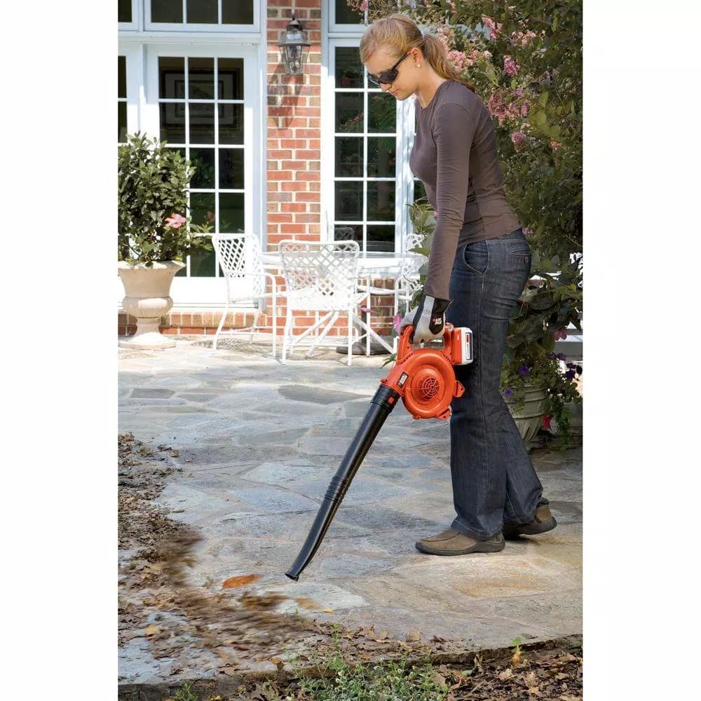 BLACK+DECKER 40V MAX Cordless Handheld Leaf Sweeper, 120 MPH, 90 CFM, with 1.5 Ah Battery and Charger
