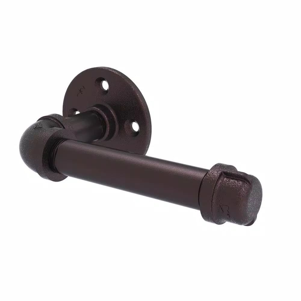 Allied Brass Pipeline Collection European Style Toilet Tissue Holder, Antique Bronze