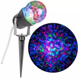 LightShow RGB Multi-Color LED Light Projection Outdoor Holiday Projector with Ground Stake thumbnail 1