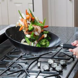 Ecolution Hong Kong Chopstick House 12-inch Aluminum Nonstick Wok with Helper Handle thumbnail 6