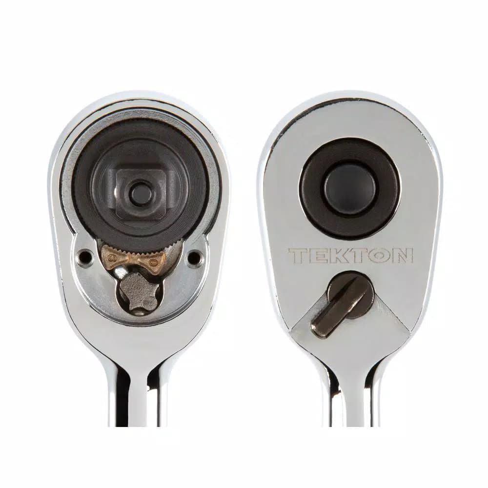 Tekton 1/4 in. Drive 3 in. 90-Tooth Quick-Release Stubby Ratchet