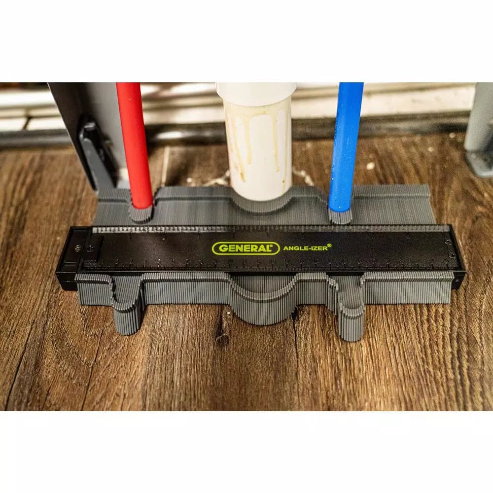 General Tools 10 in. Contour Gauge Profile Tool for Woodworking and Tile Installation