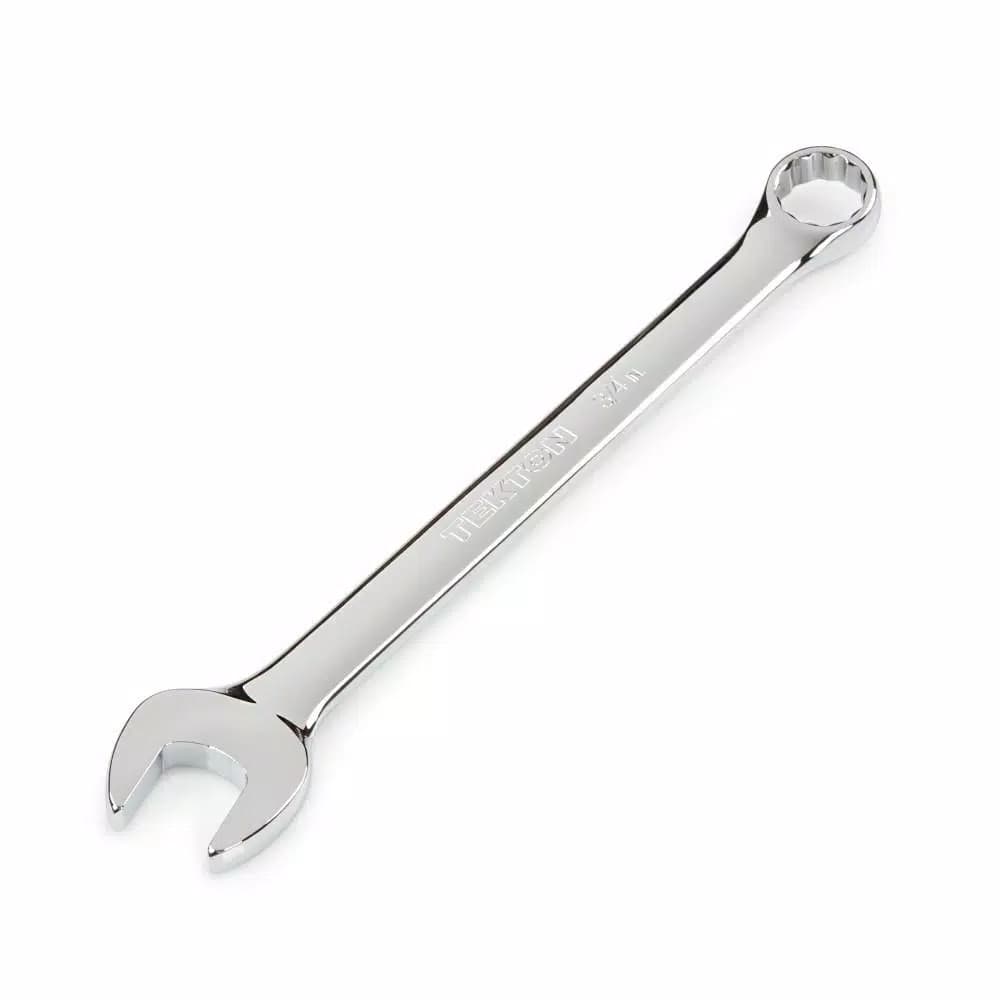TEKTON 3/4 in. Combination Wrench, 12-Point Box End, Chrome Vanadium Steel
