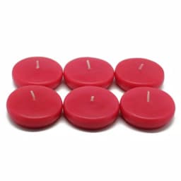 Zest Candle Red Floating Candles for Holiday Decor, 2.25 in. Diameter (Box of 24) thumbnail 2