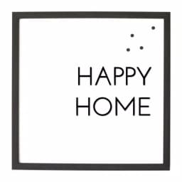 Petal Lane Home Happy Home Magnetic Memo Board with Raised Letters, Ebony Frame thumbnail 1