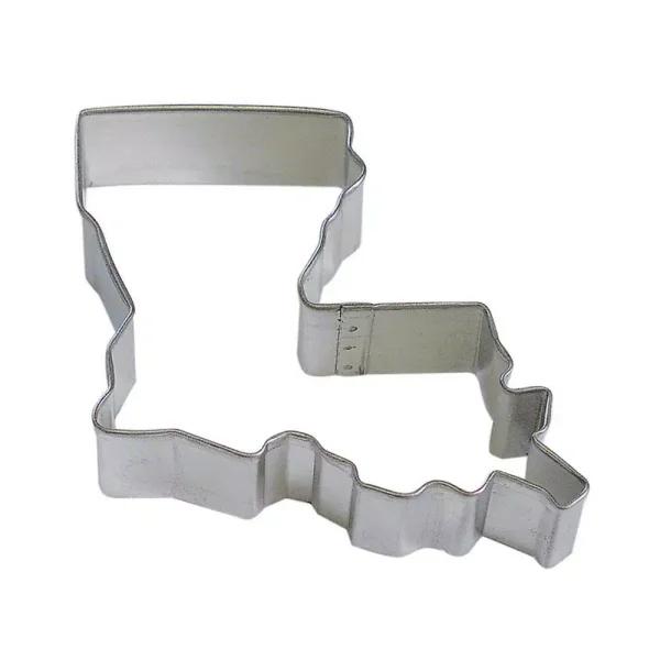 CybrTrayd-R&M 12-Piece Louisiana State Tinplated Steel Cookie Cutter & Recipe Set