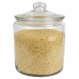 Unbranded Renaissance Collection Large Clear Glass Canister with Easy Grab Knob thumbnail 1