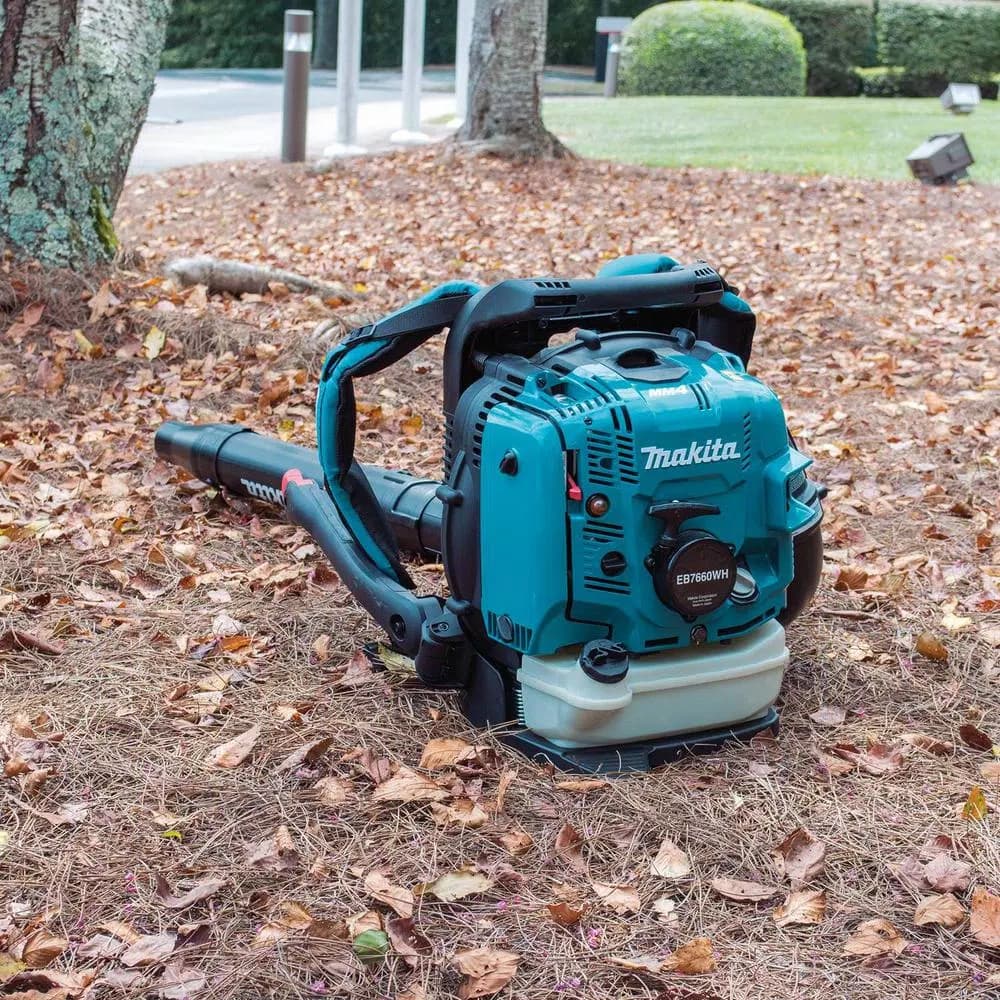 Makita EB7660WH 75.6cc MM4 4-Stroke Commercial Backpack Blower, 206 MPH, 706 CFM