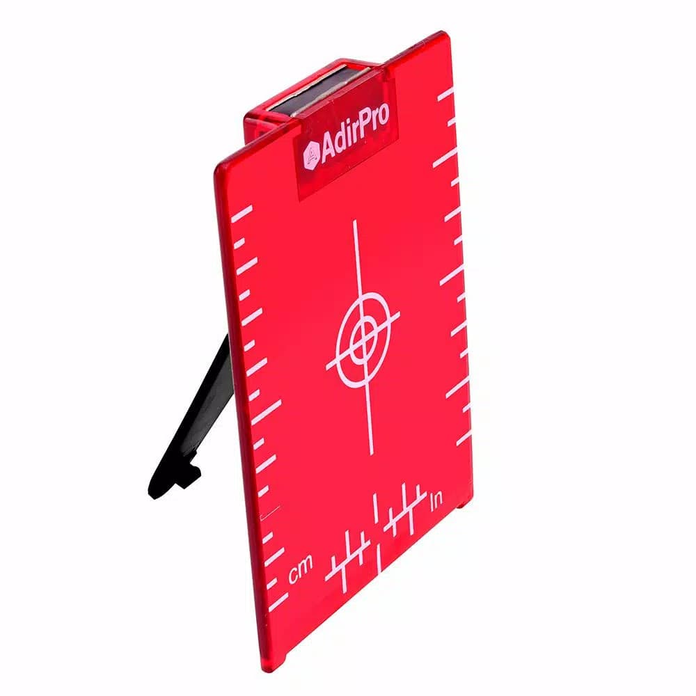 AdirPro Adir Pro 4 in. x 3 in. Red Laser Magnetic Target Plate with Stand