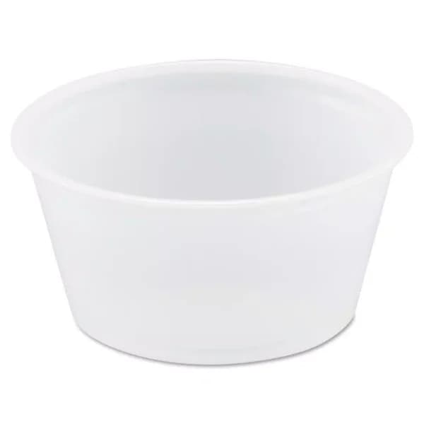 DART 2 oz. Polystyrene Portion Cups, Translucent, 2500 Count Bulk Pack