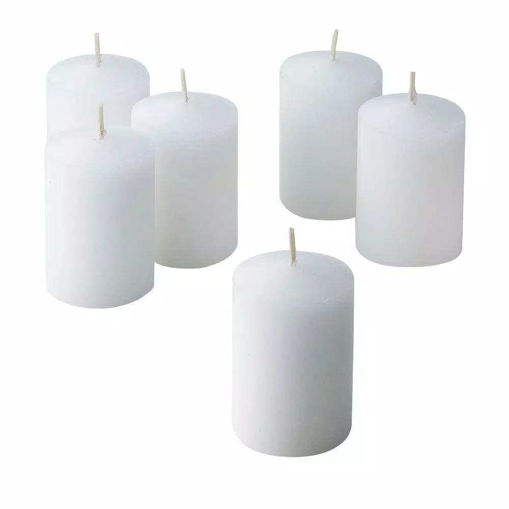 Light In The Dark White Unscented Votive Candles, 15-Hour Burn Time, 36 Pack