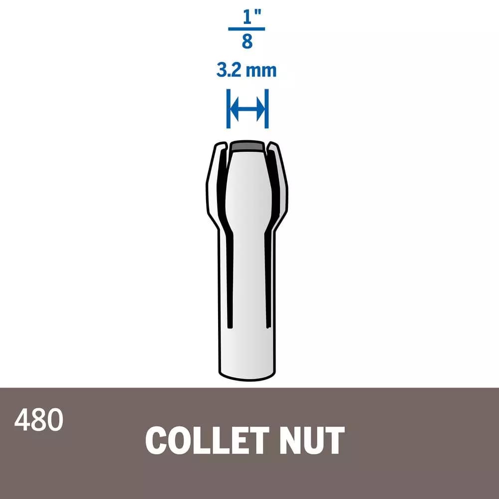 Dremel 480 1/8 in. Collet for Rotary Tool Kits and Flex Shaft Attachments