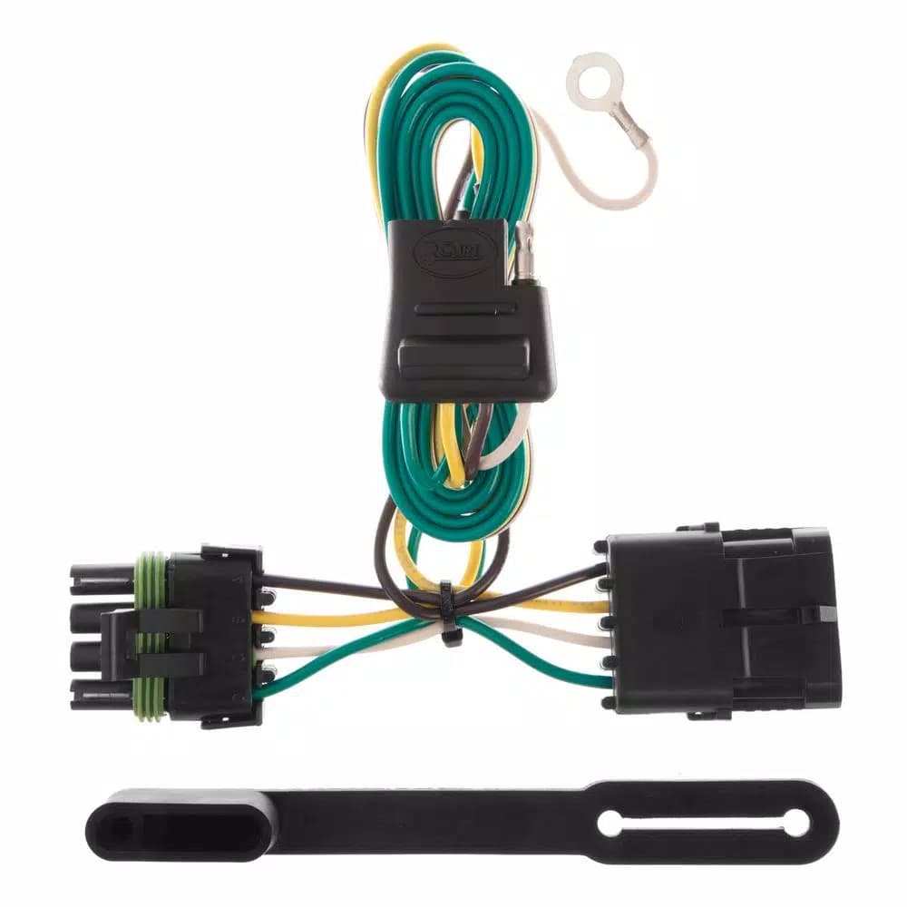 CURT Custom Vehicle-to-Trailer Wiring Harness, 4-Way Flat T-Connector for GMC C/K 1500 2500 3500