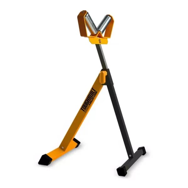 TOUGHBUILT 45.5 in. V-Roller Stand with 2 Galvanized Steel Rollers
