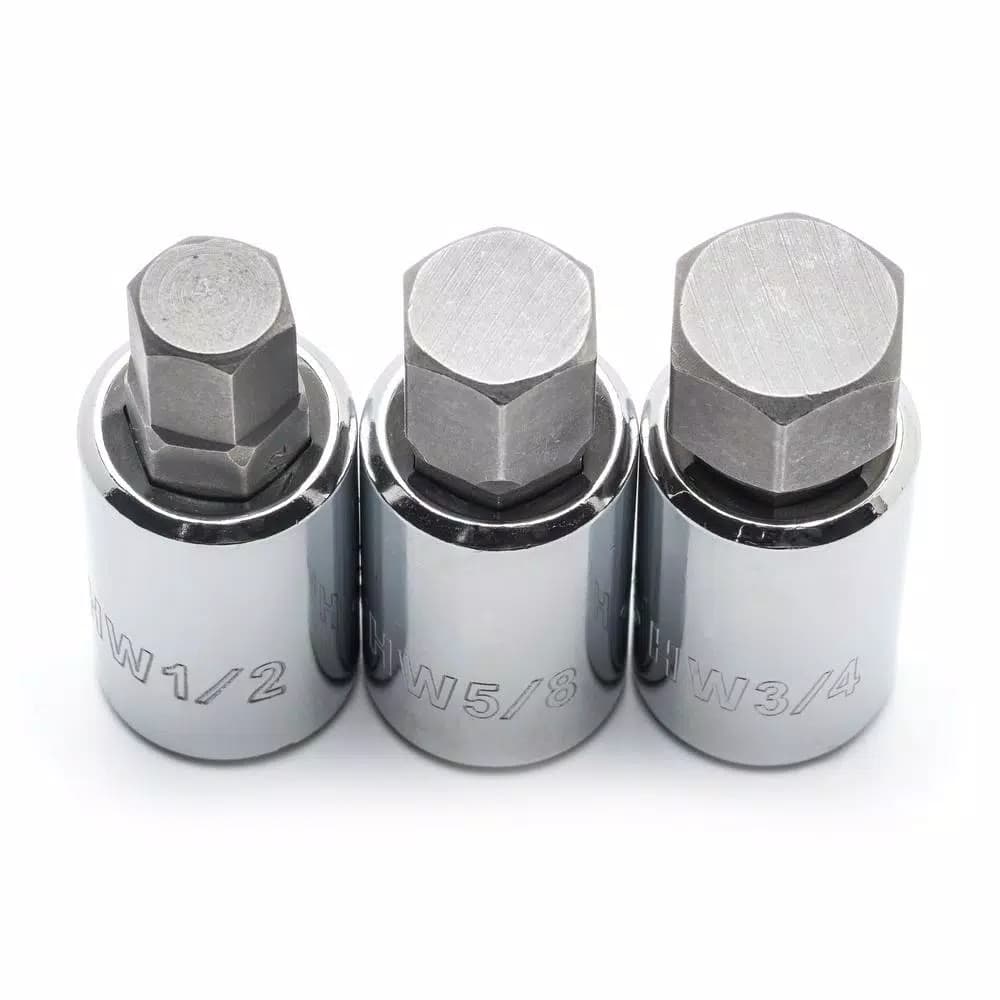 Husky 1/2 in. Drive Hex and Torx Bit Socket Set, 9-Piece