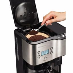 Hamilton Beach 12-Cup Programmable Coffee Maker and Hot Water Dispenser, Black thumbnail 4