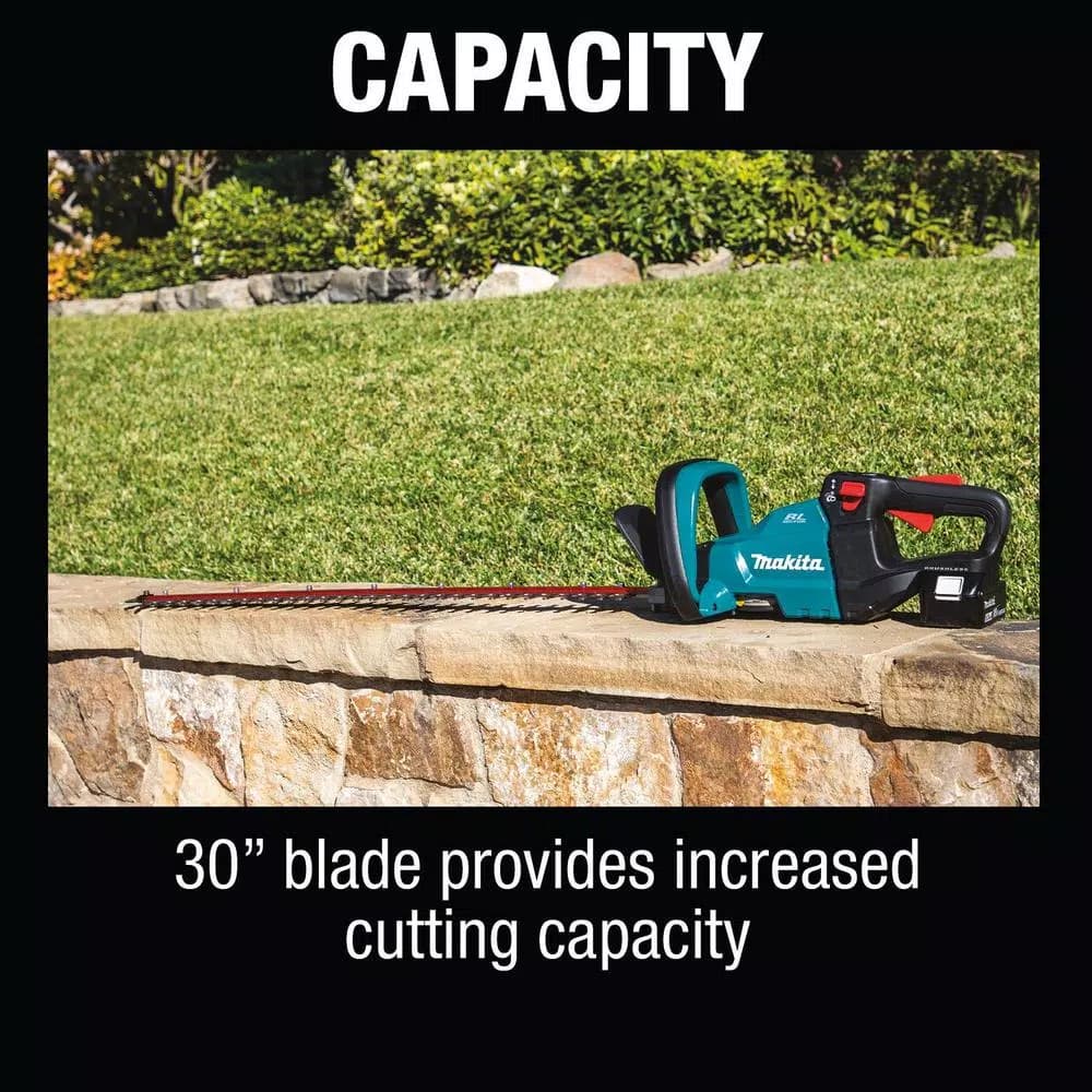Makita 18V LXT Brushless Cordless 30 in. Hedge Trimmer Kit with (2) 5.0 Ah Batteries and Charger