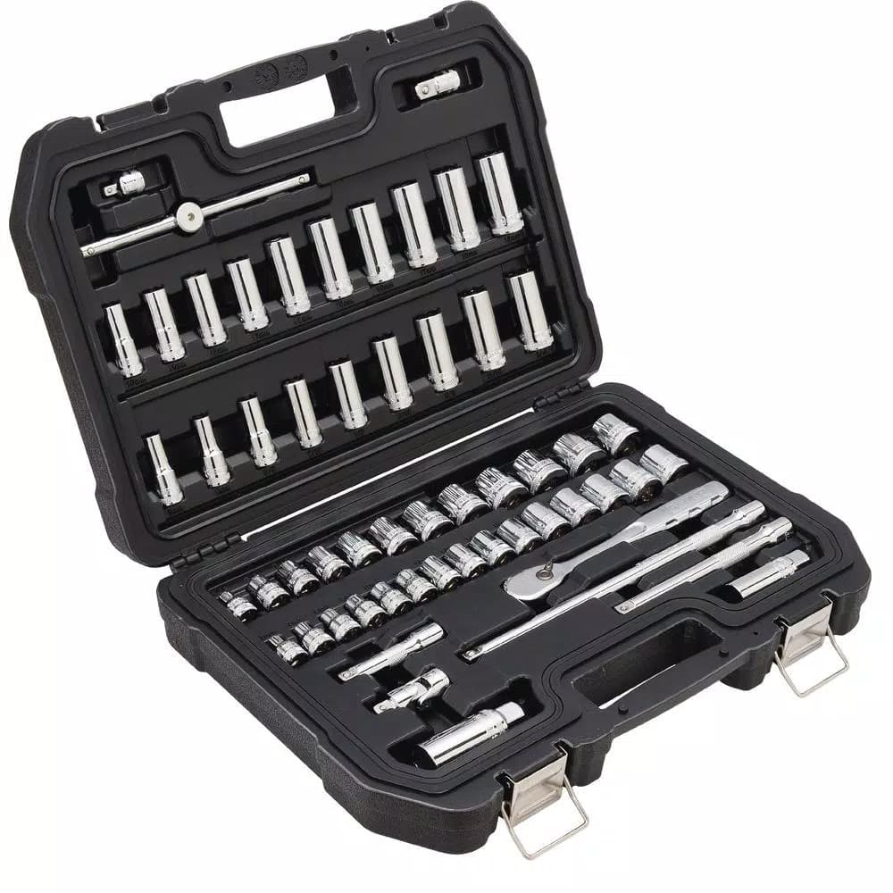 DEWALT 56-Piece 3/8 in. Drive Combination Socket Set with DirectTorque Technology