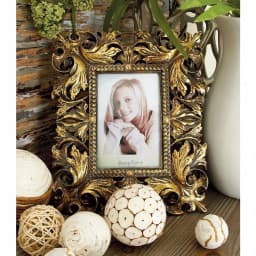 LITTON LANE Rustic Bronze Scrollwork Photo Frames, Set of 2, Classical Leaf & Flourish Design thumbnail 1