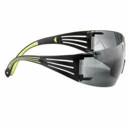 3M SecureFit 400 Series Safety Glasses - Black/Neon Green Frame with Gray Anti-Fog Lenses thumbnail 3