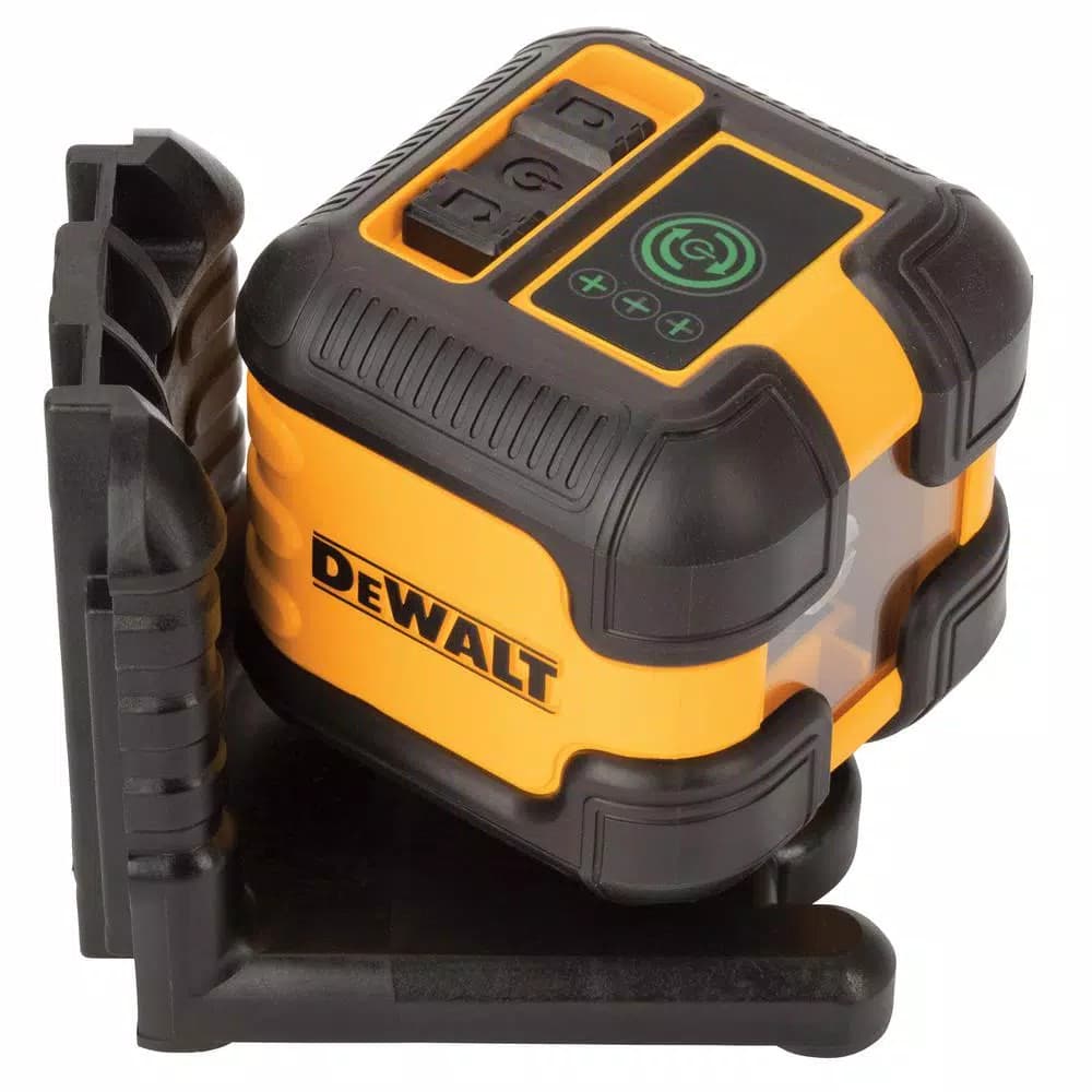 DEWALT Green Self-Leveling Cross Line Laser Level, 55 ft. Range, with Case and (2) AA Batteries