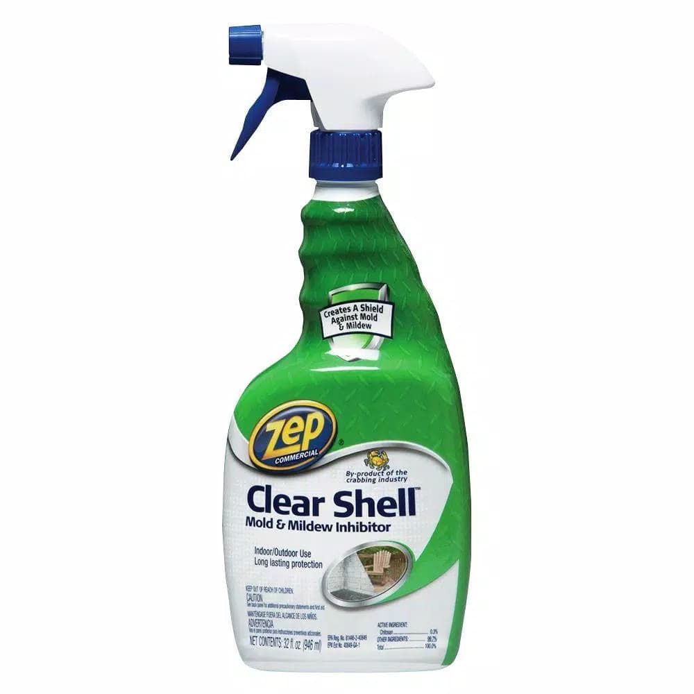 Zep Clear Shell Mold and Mildew Inhibitor, 32 oz. Antimicrobial Spray