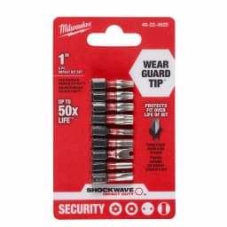 Milwaukee SHOCKWAVE Impact Duty Security Bit Set, 9-Piece Hex Shank thumbnail 3