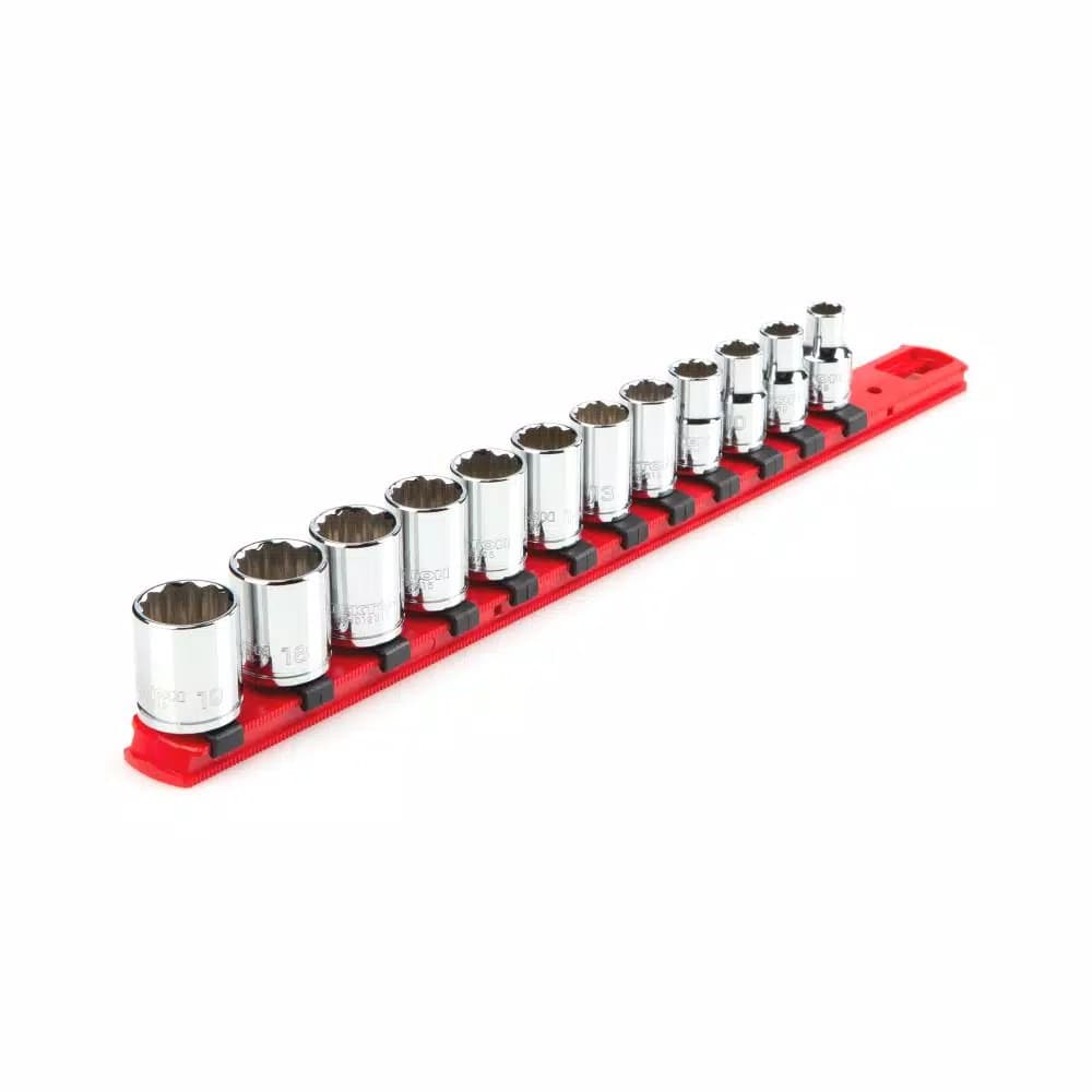 TEKTON 3/8 in. Drive 12-Point Metric Socket Set, 12-Piece