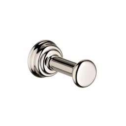 Hansgrohe Axor Montreux Single Robe Hook, Brushed Nickel, Solid Metal thumbnail 1
