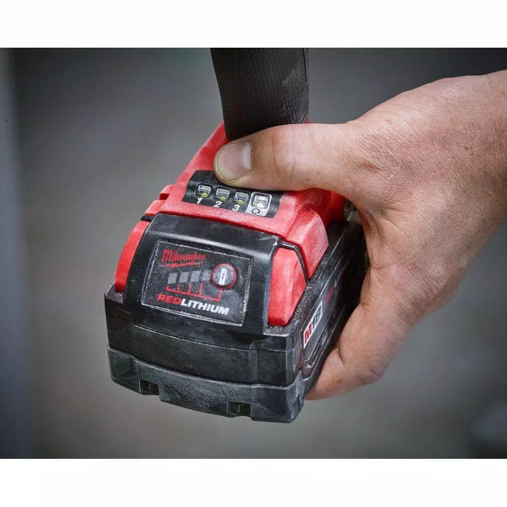 Milwaukee M18 FUEL 3/8 in. Compact Impact Wrench Kit with Two 5 Ah Batteries and Charger