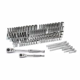 Husky 125-Piece Mechanics Tool Set with 144-Position 1/4 in. and 3/8 in. Drive Ratchets thumbnail 2