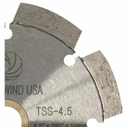 Whirlwind USA 4.5 in. 8-Teeth Segmented Laser Welded Diamond Blade for Concrete, Stone, Brick, and Masonry thumbnail 2