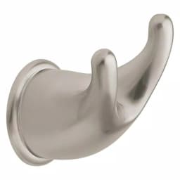 Moen Mason Double Robe Hook, Satin Nickel thumbnail 1