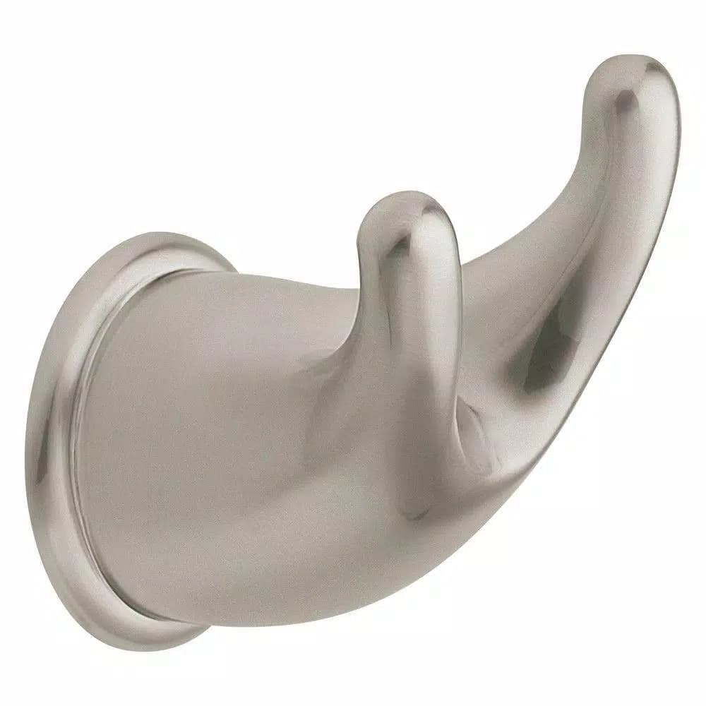 Moen Mason Double Robe Hook, Satin Nickel