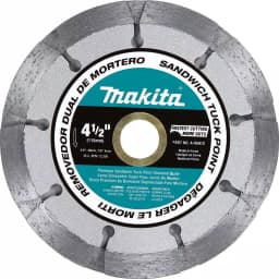 Makita 4-1/2 in. Dual Sandwich Diamond Tuck Point Blade for Mortar Removal thumbnail 1