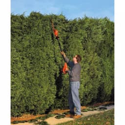 Black+Decker 20V MAX Cordless Pole Hedge Trimmer with (2) 1.5 Ah Batteries and Charger thumbnail 9
