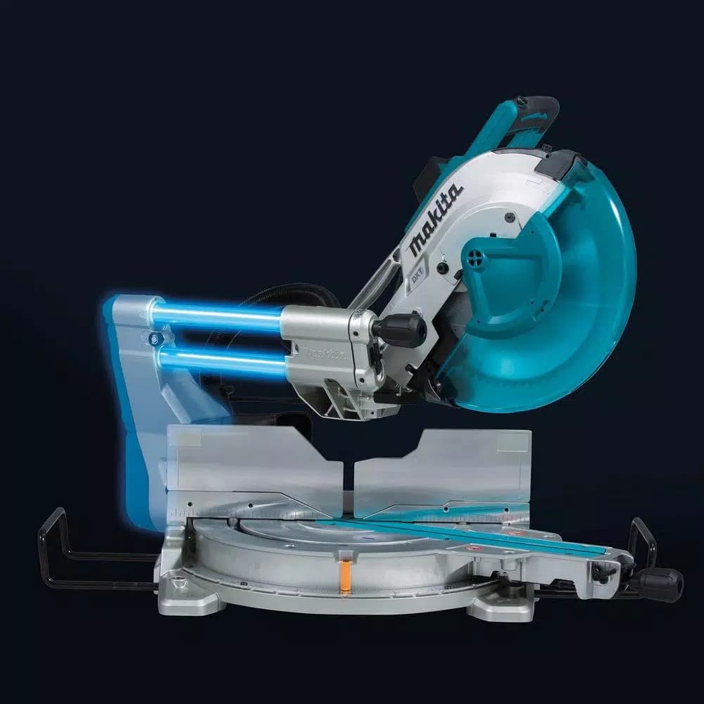 Makita 12 in. 15 Amp Dual-Bevel Sliding Compound Miter Saw with Laser and Folding Stand