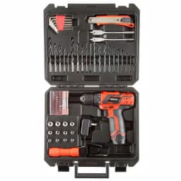 Stalwart 12V Lithium-Ion 3/8 in. Cordless 2-Speed Drill Set, 75-Piece Kit thumbnail 2