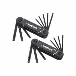 Husky 17-Piece Folding Ball-End Hex Key Set, SAE and Metric thumbnail 1