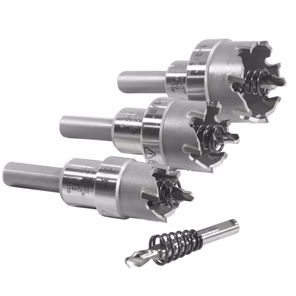 Klein Tools 4-Piece Carbide-Tipped Hole Cutter Set with Heavy Duty Carrying Case