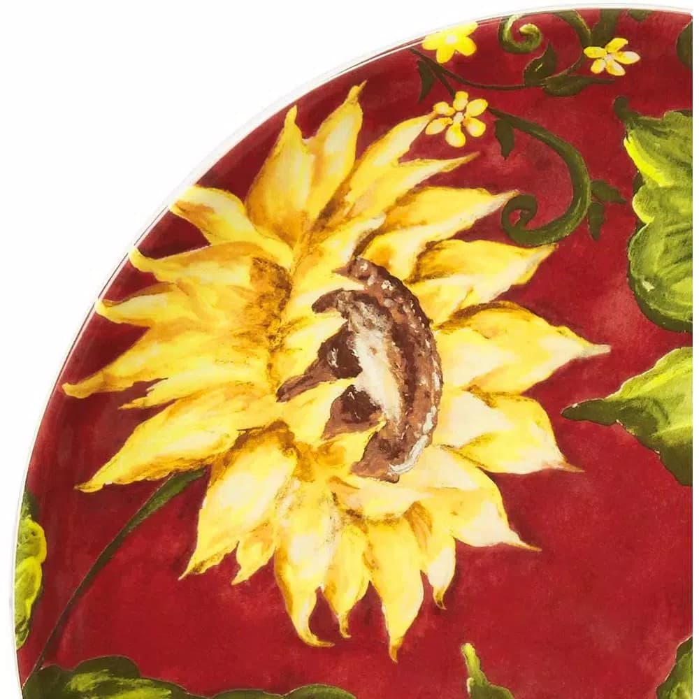 Certified International Sunset Sunflower 16-Piece Ceramic Dinnerware Set, Service for 4
