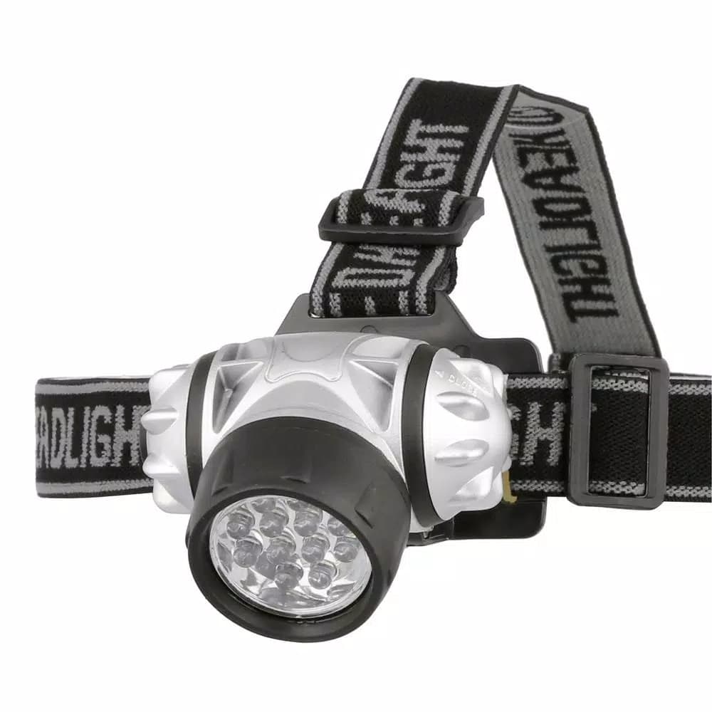 Stalwart 12 LED Ultra Bright Headlamp and 6 LED Flashlight Combo Set, Water Resistant