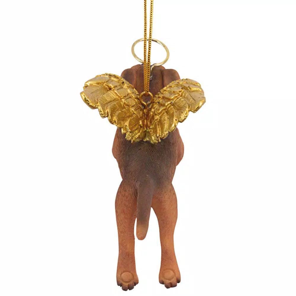 Design Toscano Dachshund Angel Dog Christmas Ornament, Hand-Painted Resin