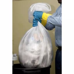 Unbranded HCR 33 Gallon Clear High Density Trash Bags, 0.42 mil, 500 Count thumbnail 5