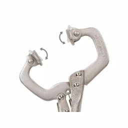 TEKTON 6 in. Swivel Pad Locking C-Clamp thumbnail 4