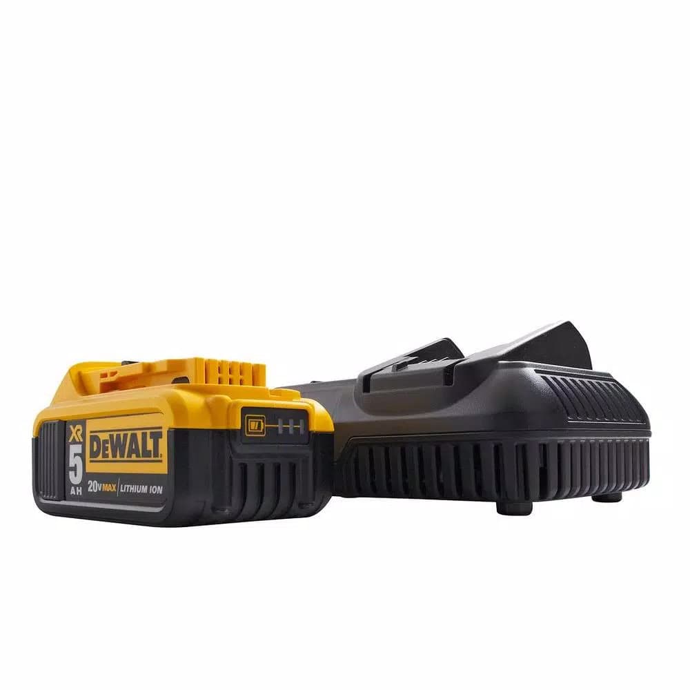 DEWALT 20V MAX XR 5.0Ah Lithium-Ion Battery, Charger, and Kit Bag Set