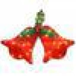 National Tree Company Pre-Lit 12 in. Sisal Bells with Holly Holiday Decoration - 45 Clear Lights thumbnail 2