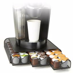 Mind Reader 36-Capacity Black Metal Mesh Coffee Pod Storage Drawer Organizer thumbnail 1