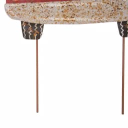 Glitzhome 31.89 in. Rusty Metal Christmas Truck Yard Stake and Wall Decor thumbnail 7